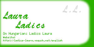 laura ladics business card